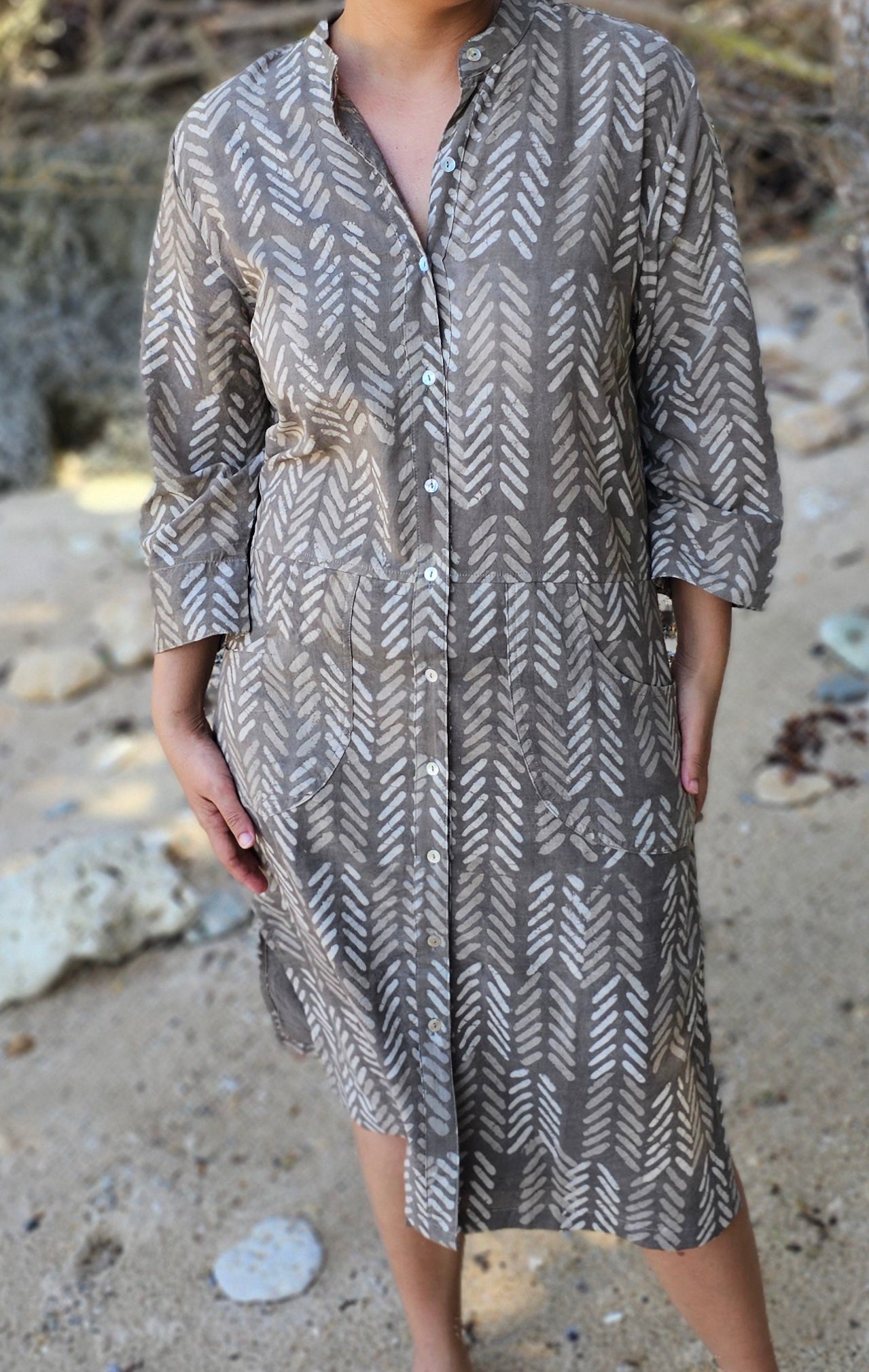 Helen Batik Shirtdress