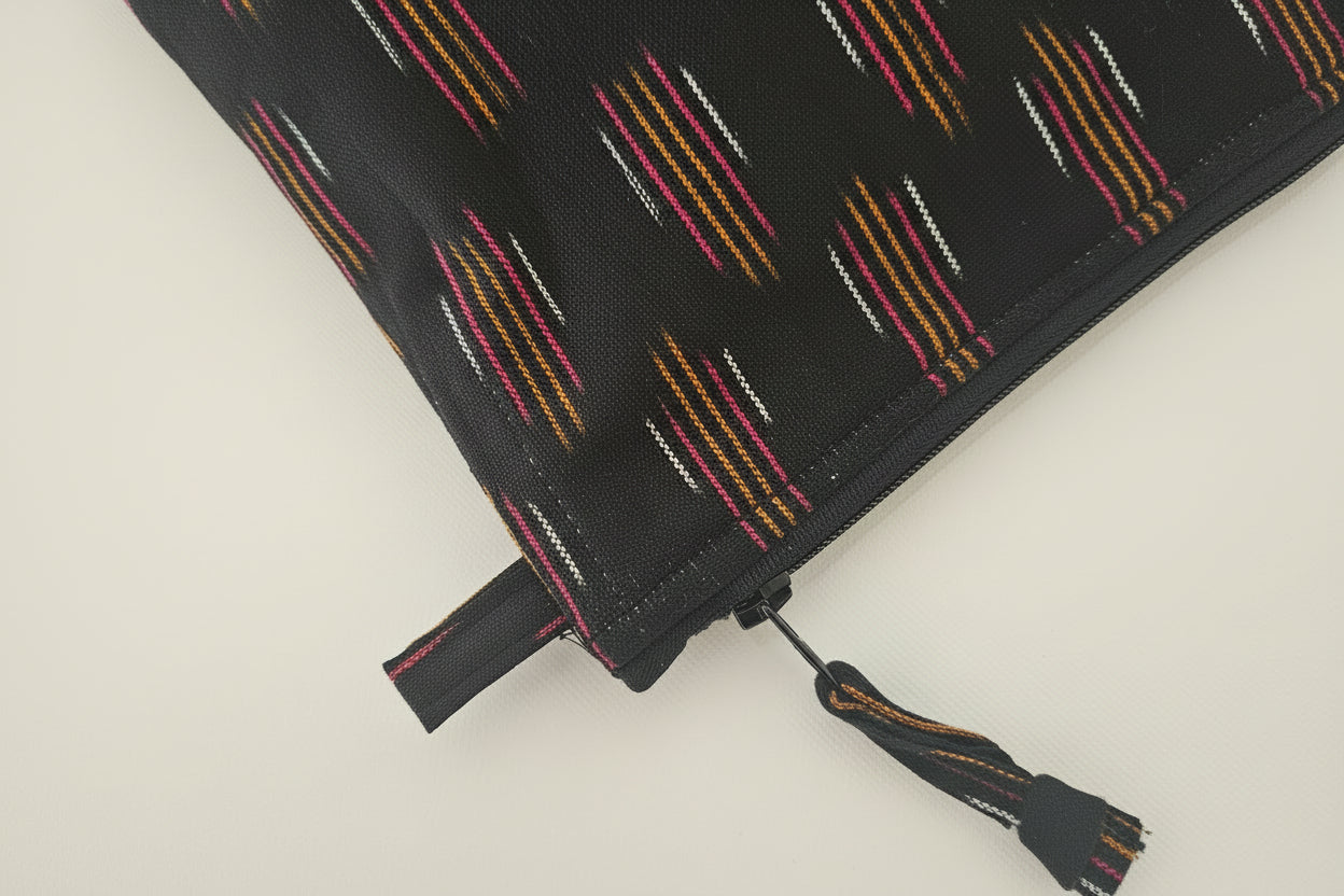 Big Beauty Bag Ikat Black
