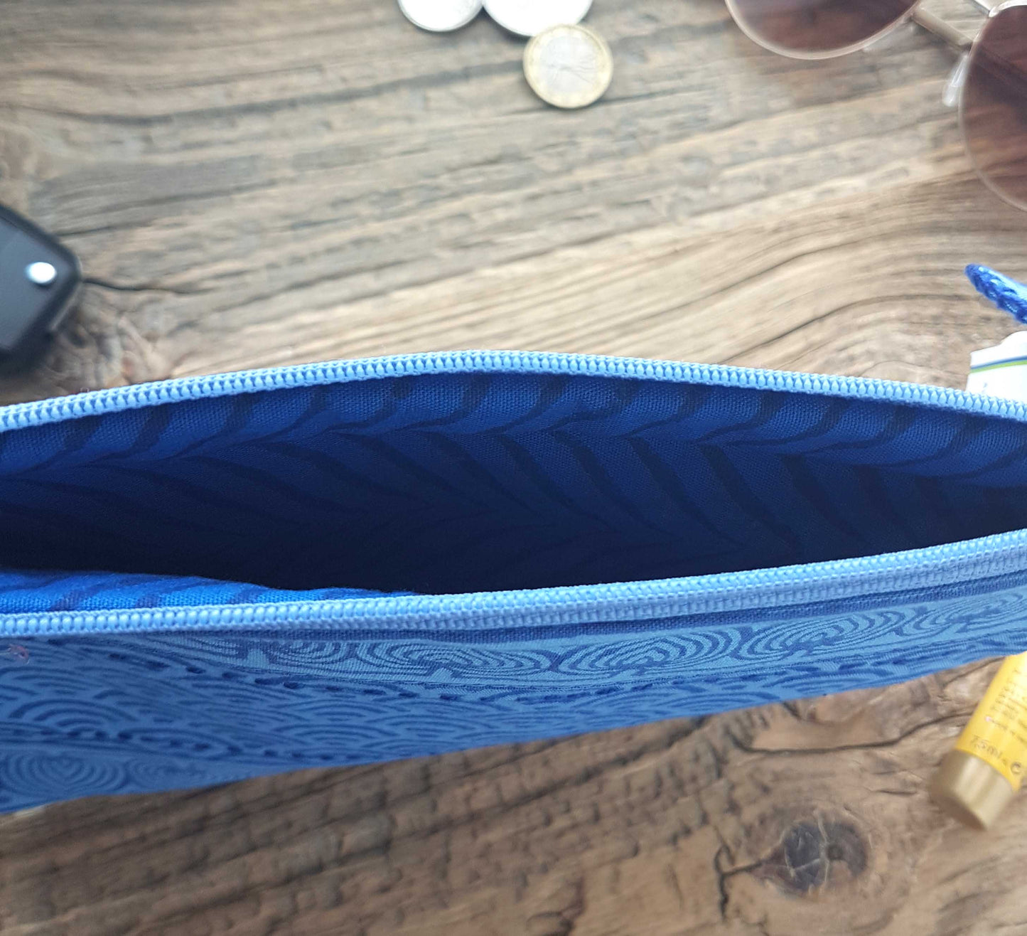 Travel Pouch-Dastkar Blue