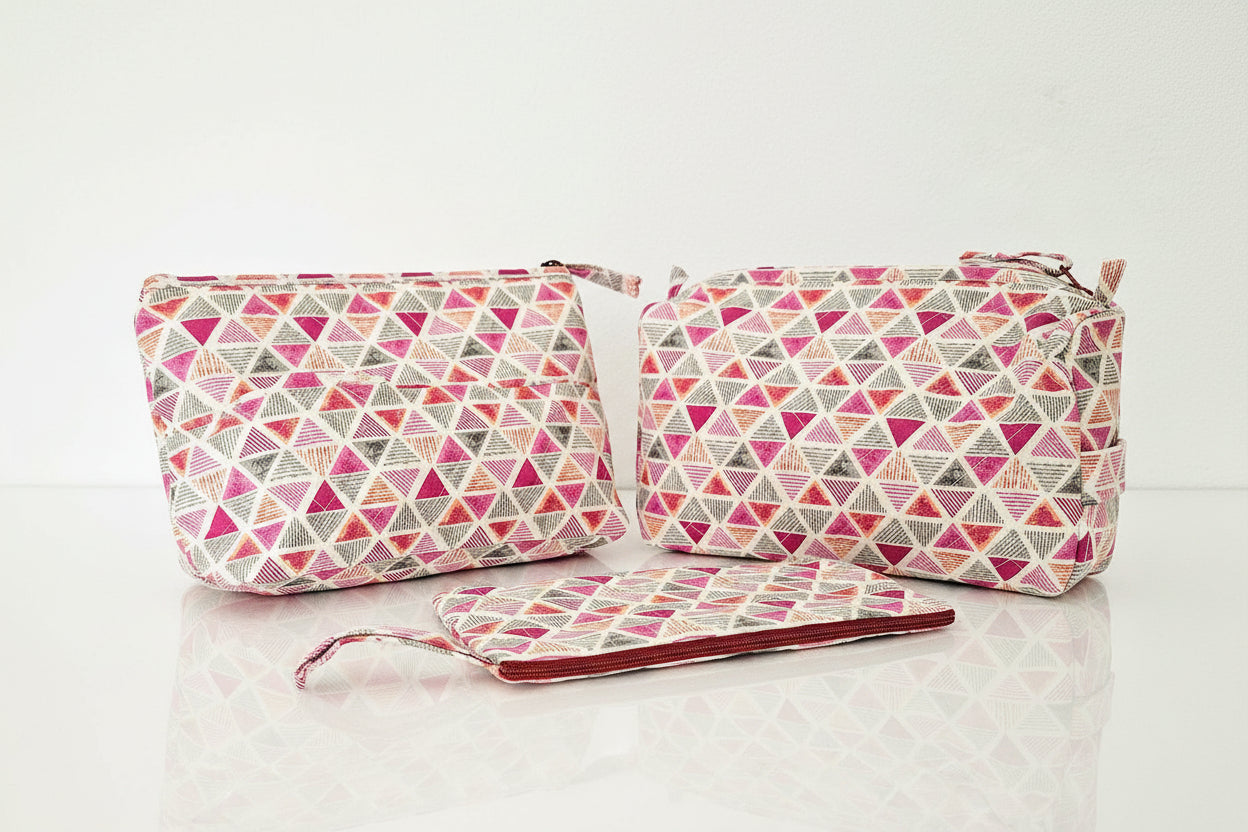 Quilted Beauty Bag Confetti