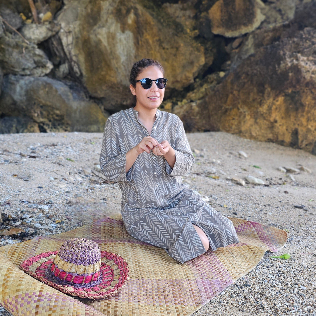 Batik earthy dress