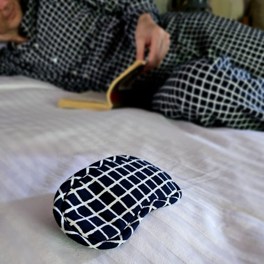Blue D Pajama Eye Mask
