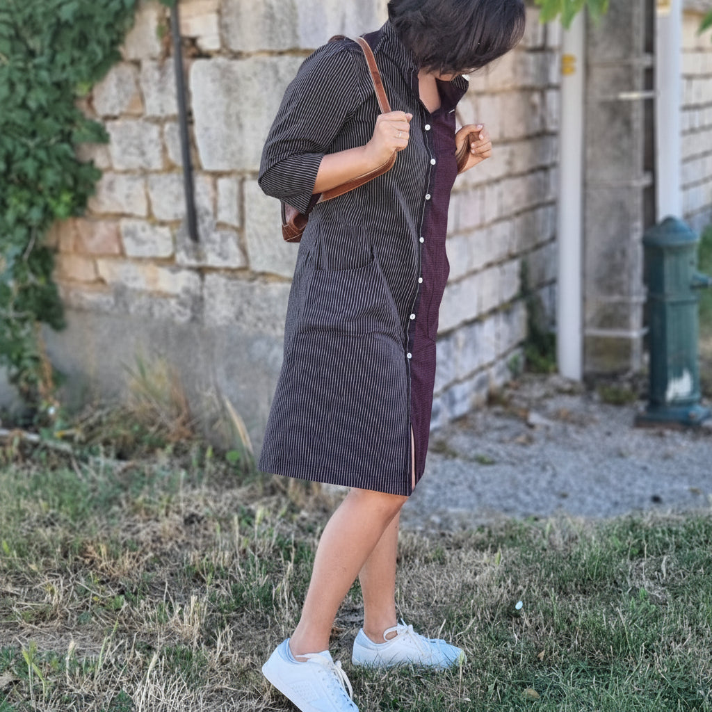 Burgundy dress