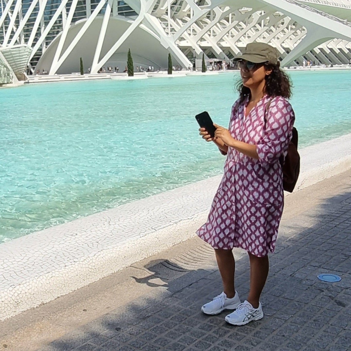 Helen Ikat Dress | Handwoven Cotton Elegance