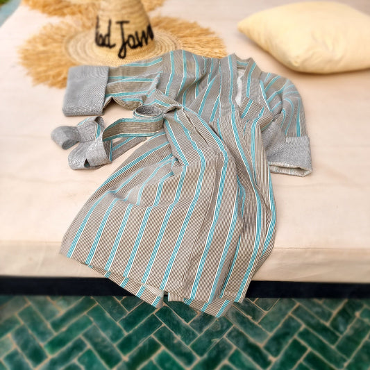 Kimono Lagoon | Functional Cotton Robe