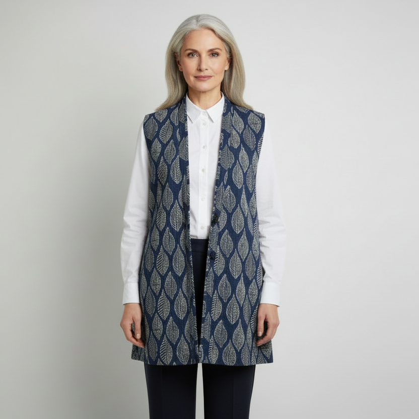 Indigo Gilet Long