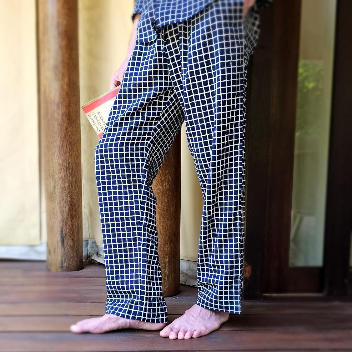 Pajama Blue D check