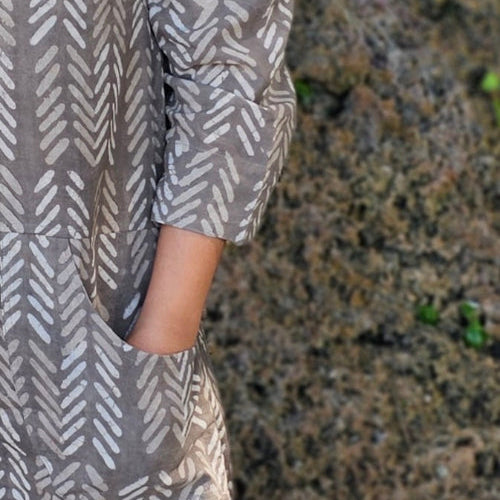 Pockets Batik dress