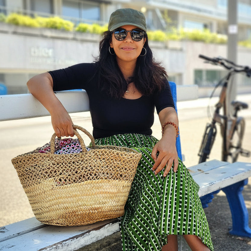 Skirts midi summer green