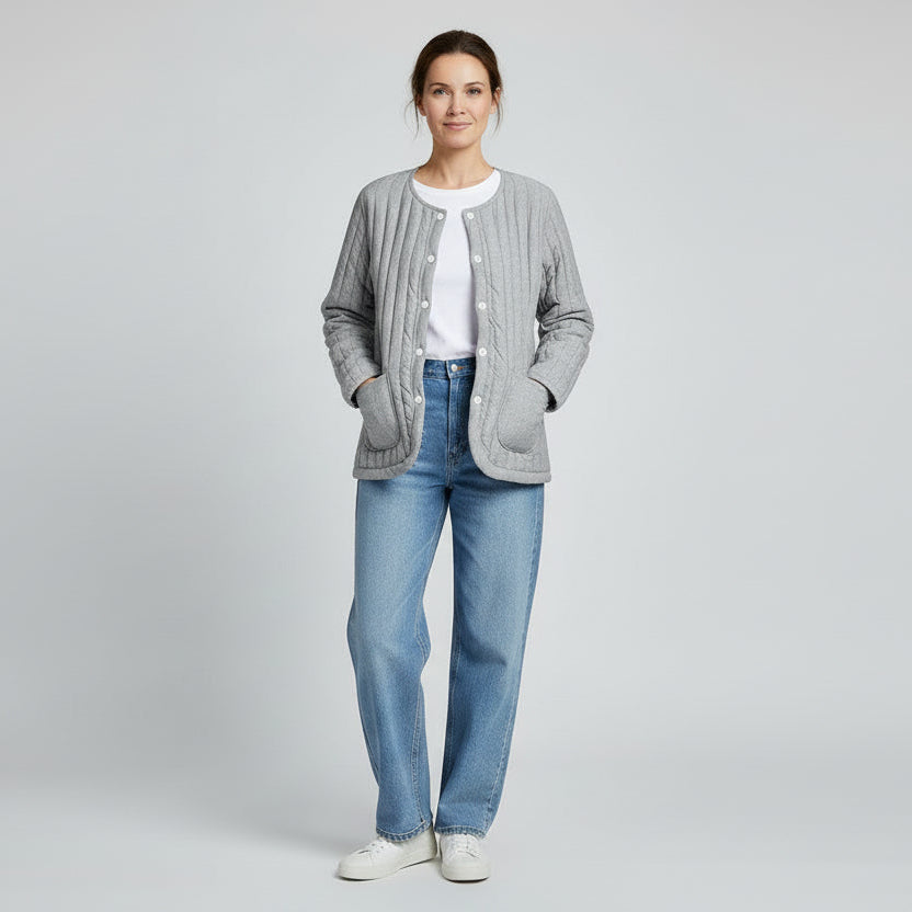 Grey Jacket and Jeans