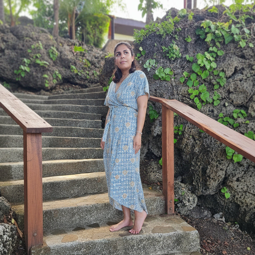 Wrap dress for summer